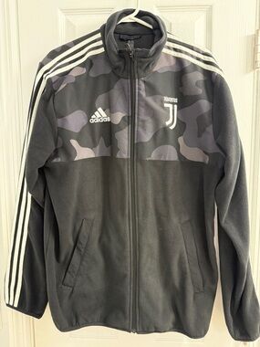 adidas Black & Gray Camo Juventus Track Jacket